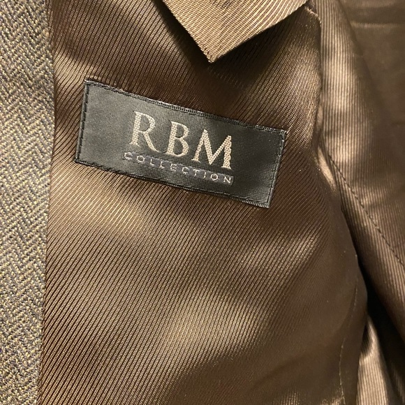 RBM Blazer Virgin Wool Old Money Made in Africa Men 44 Brown / White Flecks READ - Picture 3 of 13